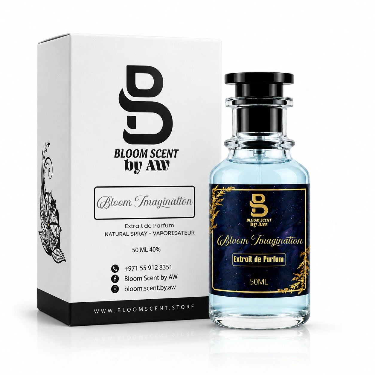 Bloom Imagination men's fragrance with Citrus, Apple, Bergamot notes