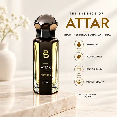  Bloom Scent by AW 10ml attar perfume oil with oud and amber, alcohol-free concentrated fragrance in UAE